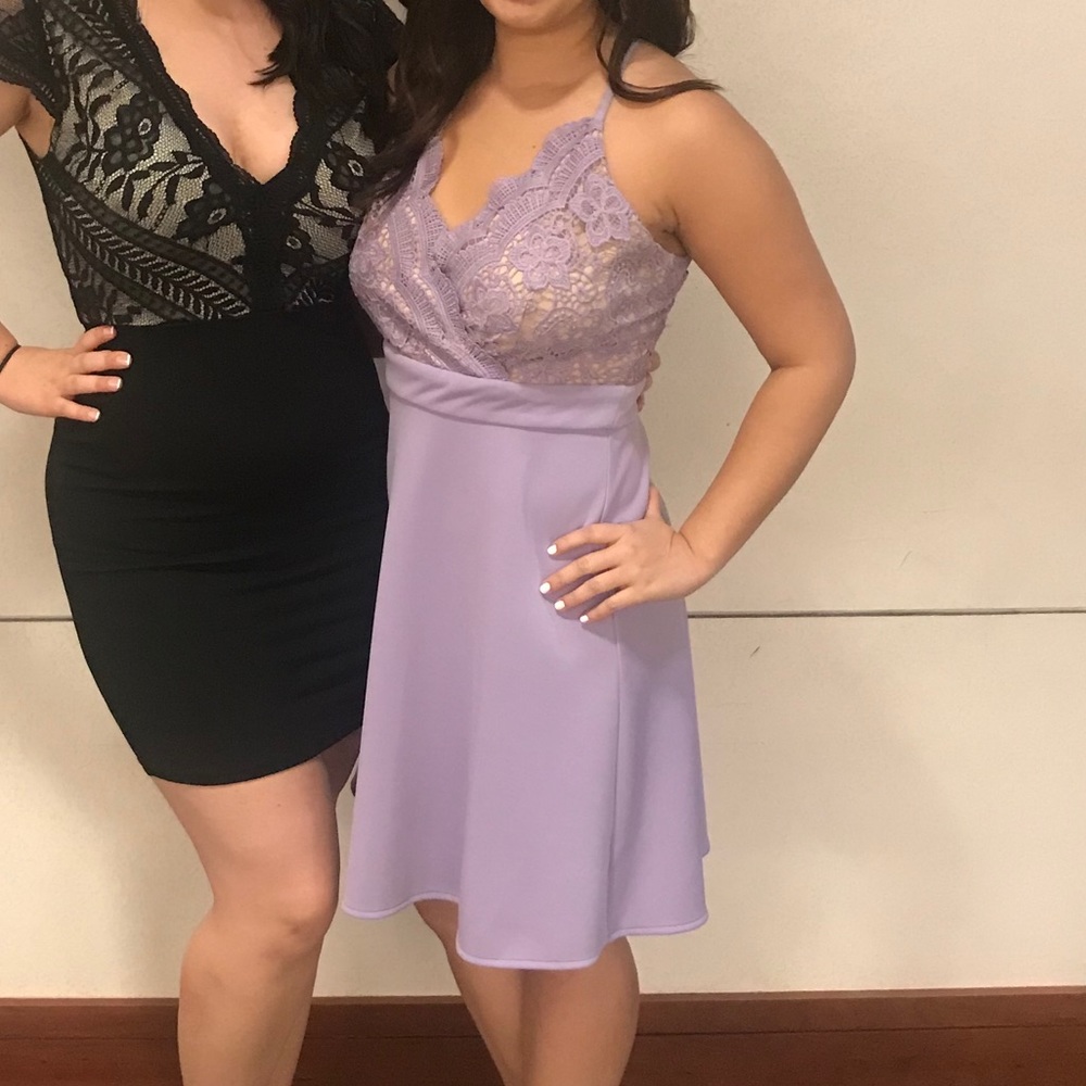Lavendar Lace Dress from Francesca's
